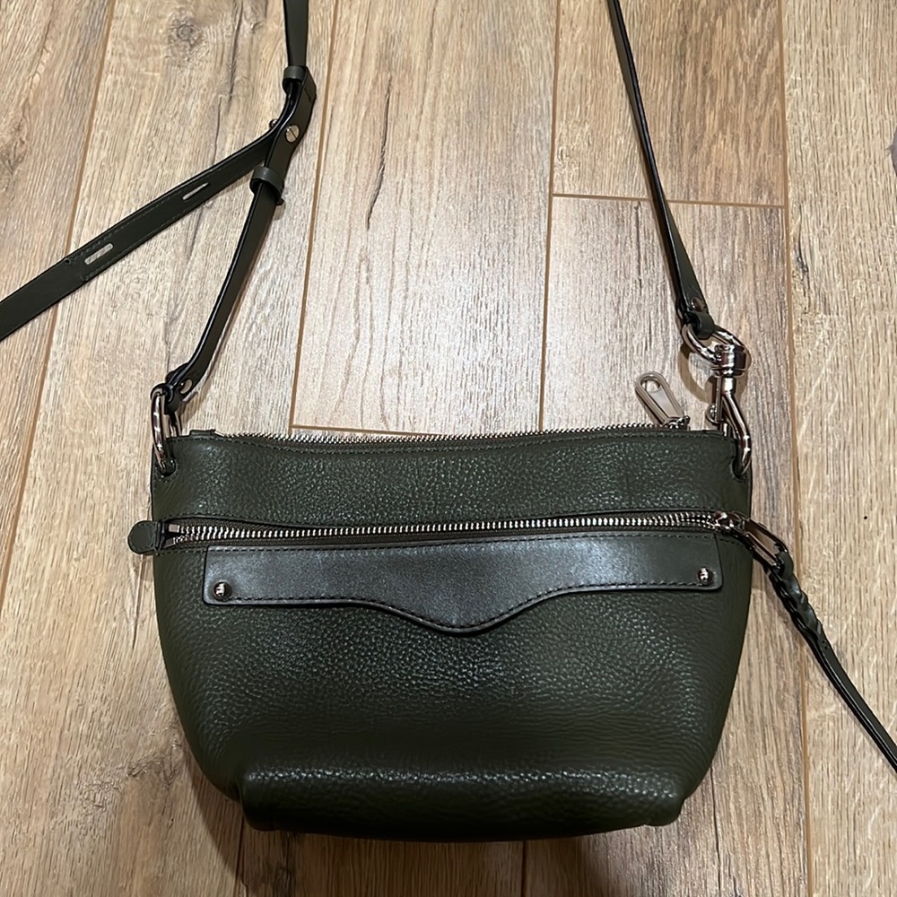 Rebecca Minkoff leather crossbody bag - olive